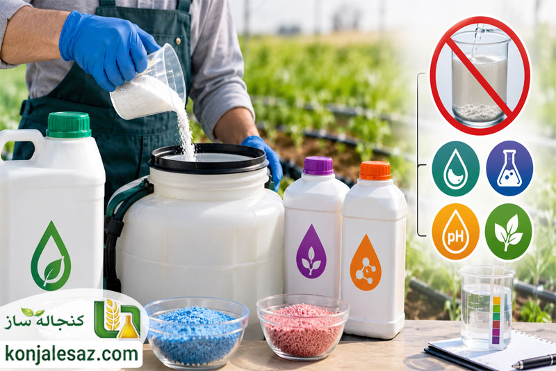 اختلاط نیترات کلسیم با کودهای دیگر
